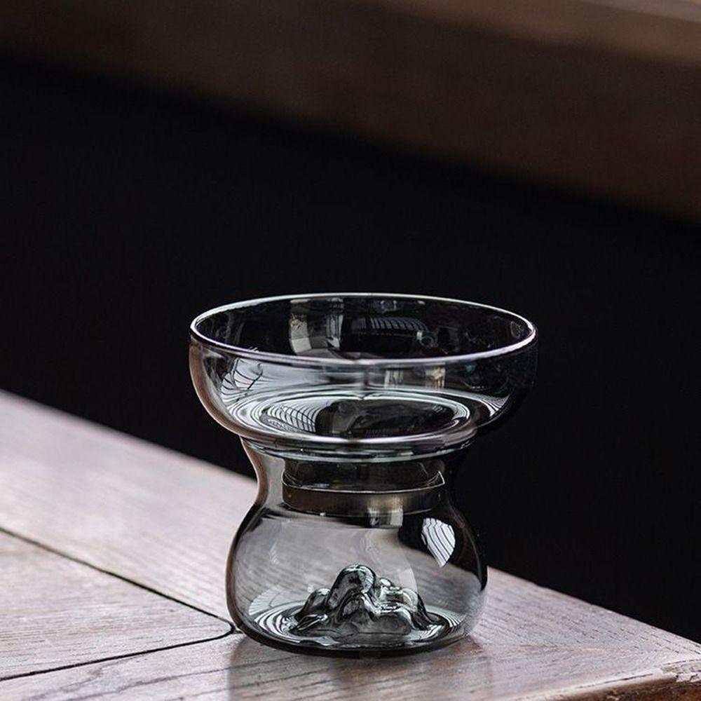 Japanese Style Glass Tea Filter Mountain Shape Tea&Water Separator Teapot Tea Pot Tea Lovers