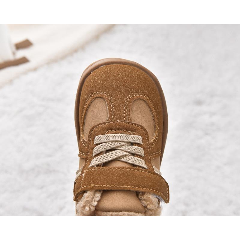 Boys' Fleece-Lined Sneakers & Winter Boots, Warm Children's Waterproof Snow Boots, Girls' Faux Shearling Lined Thick Winter Boots.