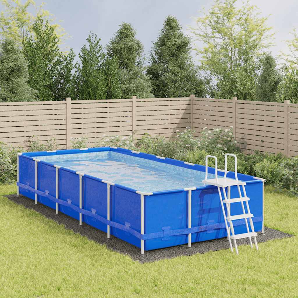 Pool-Bodenmatte, Hellgrau, 820X420 cm, Polyester-Geotextil