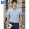 ROMON Men's Mulberry Silk Linen Blend Polo Shirt