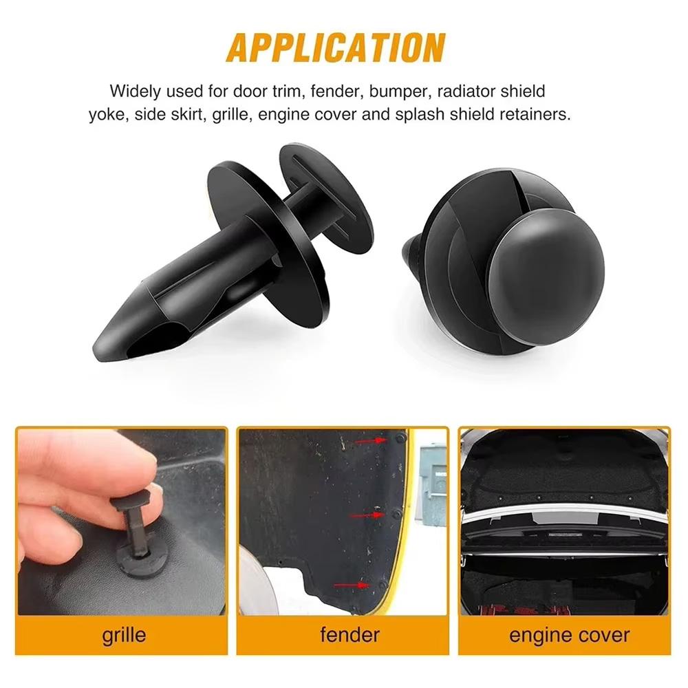 Car Fixing Clip 6 Size Fastener Car Plastic Clip Kit Body Bumper Rivet Door Trim Panel Retainer Car Interior Clips