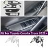 Car Inner Door Armrest Window Glass Lift Button Control Switch Cover Trim Fit For Toyota Corolla Cross - 2025 Accessories