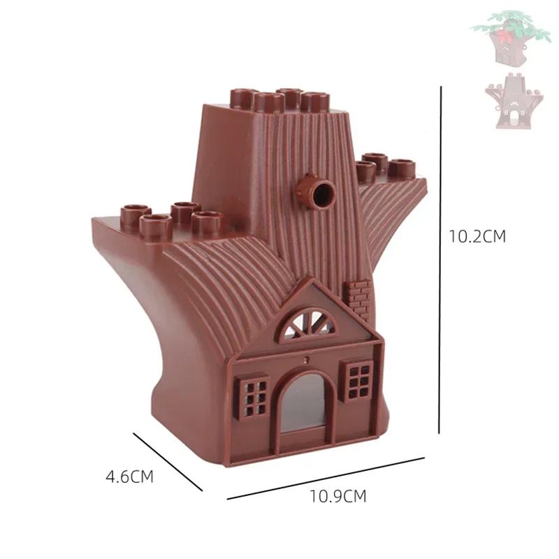 Große Bausteine Outdoor Wald Pflanzen Serie Blume Gras Baum Bauernhof Schmuck Zubehör Kompatible Szenen Spielzeug Kinder Bausteine