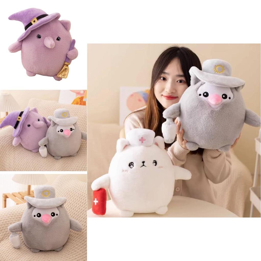 Cute Dark Cat Plush Toy For Halloween Gift 20cm Height