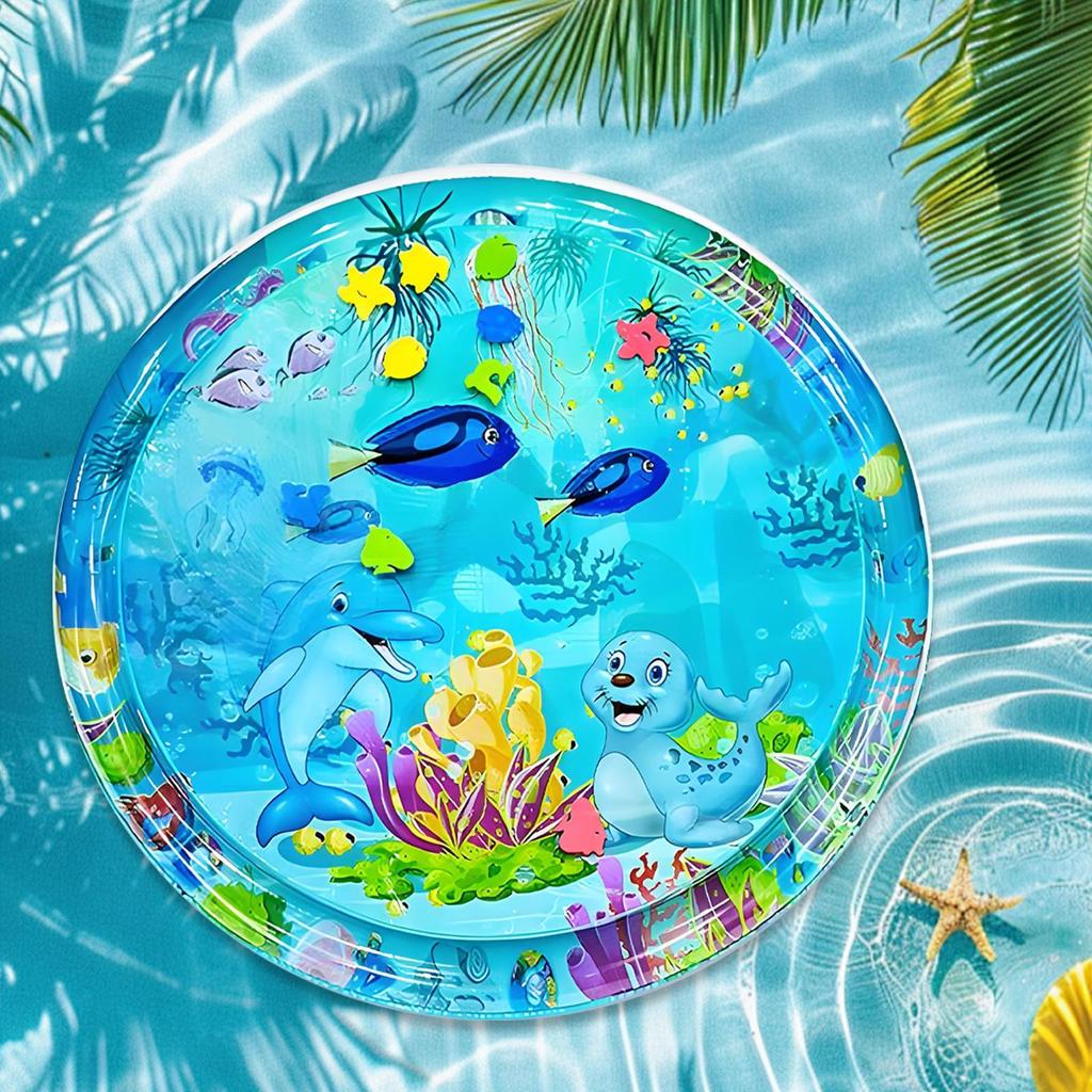 Water Mat For Cats Interactive PVC Sensory Cat Water Mat Inflatable Interactive Toy Pad Scratch Resistant Accessories For