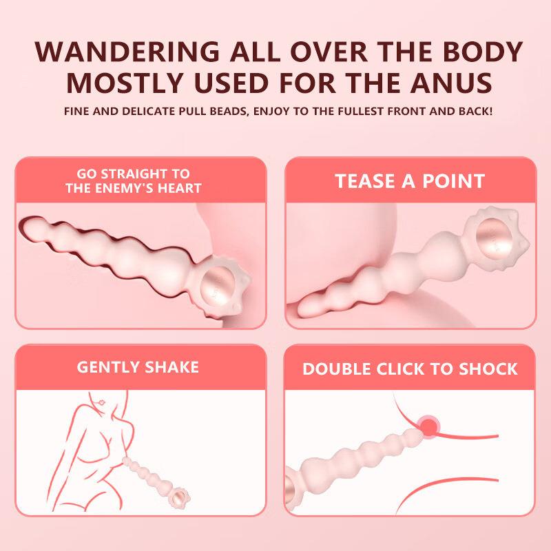 App de Brinquedo Sexual Controle Remoto Sem Fio Silencioso Poderoso Massageador Anal e Clitoriano Masturbador Brinquedo Adulto Vibrador para Orgasmo