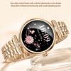 AK73 Women's Smart Watch Sports Monitor Waterproof Bracelet with Steel Strap