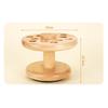 Rubber Wood Rotating Storage Rack Hairdressing Scissors and Comb   Multi-Purpose Storage Rack for Home Salon Use