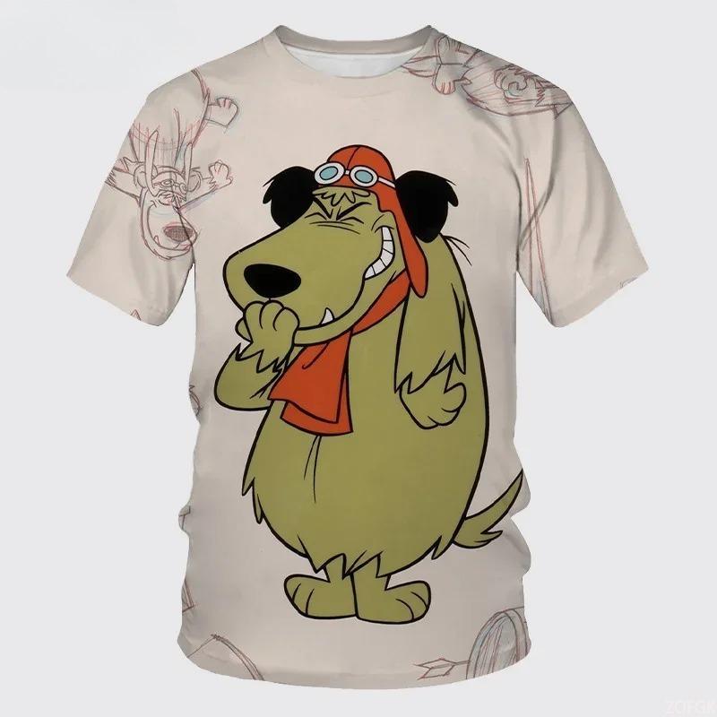 Summer Cartoon Animal Dog Dinosaur Printed Kids T-shirt Hip-hop Neutral Casual Round Neck T-shirt Boy Girl Tees Top