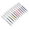 12 Color Retractable Glitter Gel Pens Set Smooth Writing 1.0mm Fine Tip Sparkly Gels Pens for Journal Coloring Drawing Doodling
