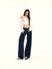 2025 American Retro Low-Waisted Wide-Leg Jeans for Autumn/Winter