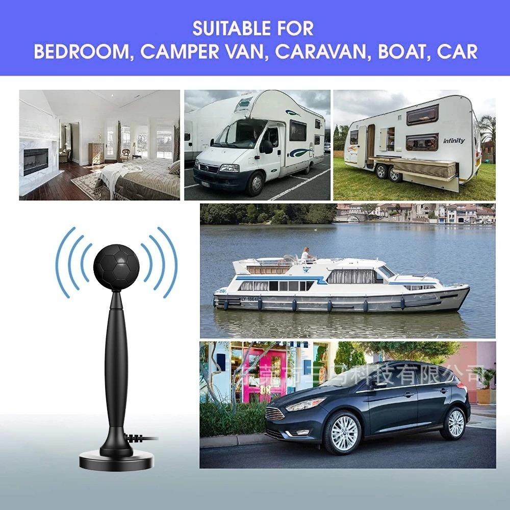 HDTV Digital Antenna for All Smart/Old TV with Amplifier Booster for Smart TV for Local Channels Indoor, Supports 4K 1080P DVB-T2