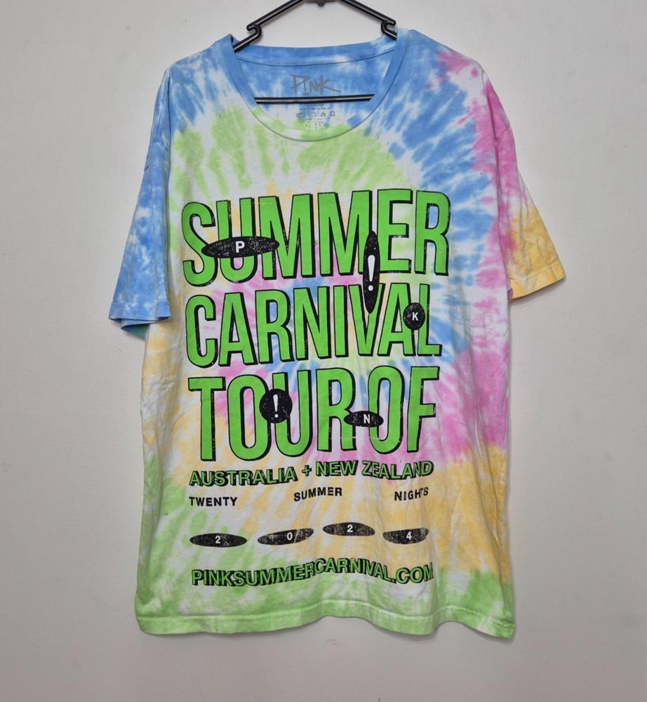 Pnk Summer Carnival World Tour 2024 TShirt Size XL American Singer Music Pink Unisex T-Shirt L