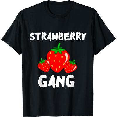 Strawberry Gang Sweet Summer Fruits Strawberry Picker Team T-Shirt