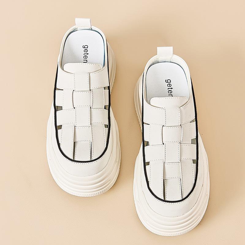 Baotou slippers women's new outer wear summer fashion high sense thick sole not tired feet with skirt sandals heightening shoes
