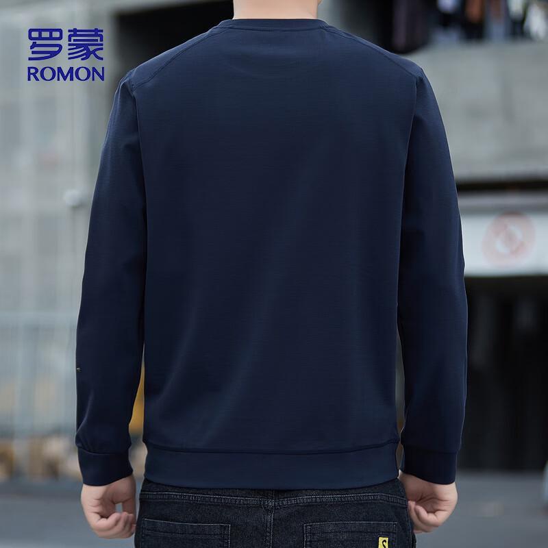 ROMON Men's Business Casual Long Sleeve Sweatshirt