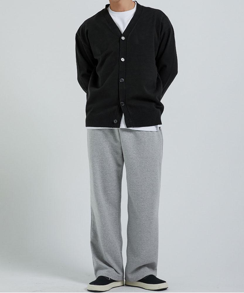 Bymono [Plus Sizes M-4Xl] Mono Machine Washable V-Neck Knit Cardigan