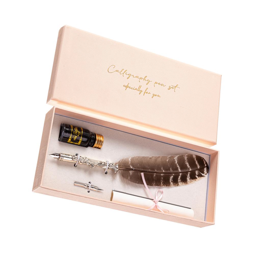 Retro Quill Pen Feather Dip Pen Calligraphy Gift for Beginner Gothic Calligraphy