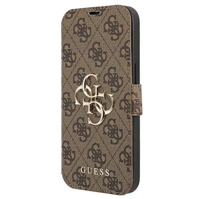 Guess Gubkp13X4Gmgbr Iphone 13 Pro Max6,7 Brązowy/Brown Book 4G Duże Metalowe Logo