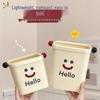 Mini Cute Desktop Trash Can with Lid Ring for Dorm, Living Room, or Office
