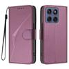 For Motorola Edge (2025) 5G/Edge 60 5G/60 Fusion 5G Case Triangle Imprint Leather Phone Cover with Lanyard