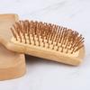 Custom Logo Bamboo Hair Brush Eco Friendly Wood Bamboo Detangling Paddle Hair Brush