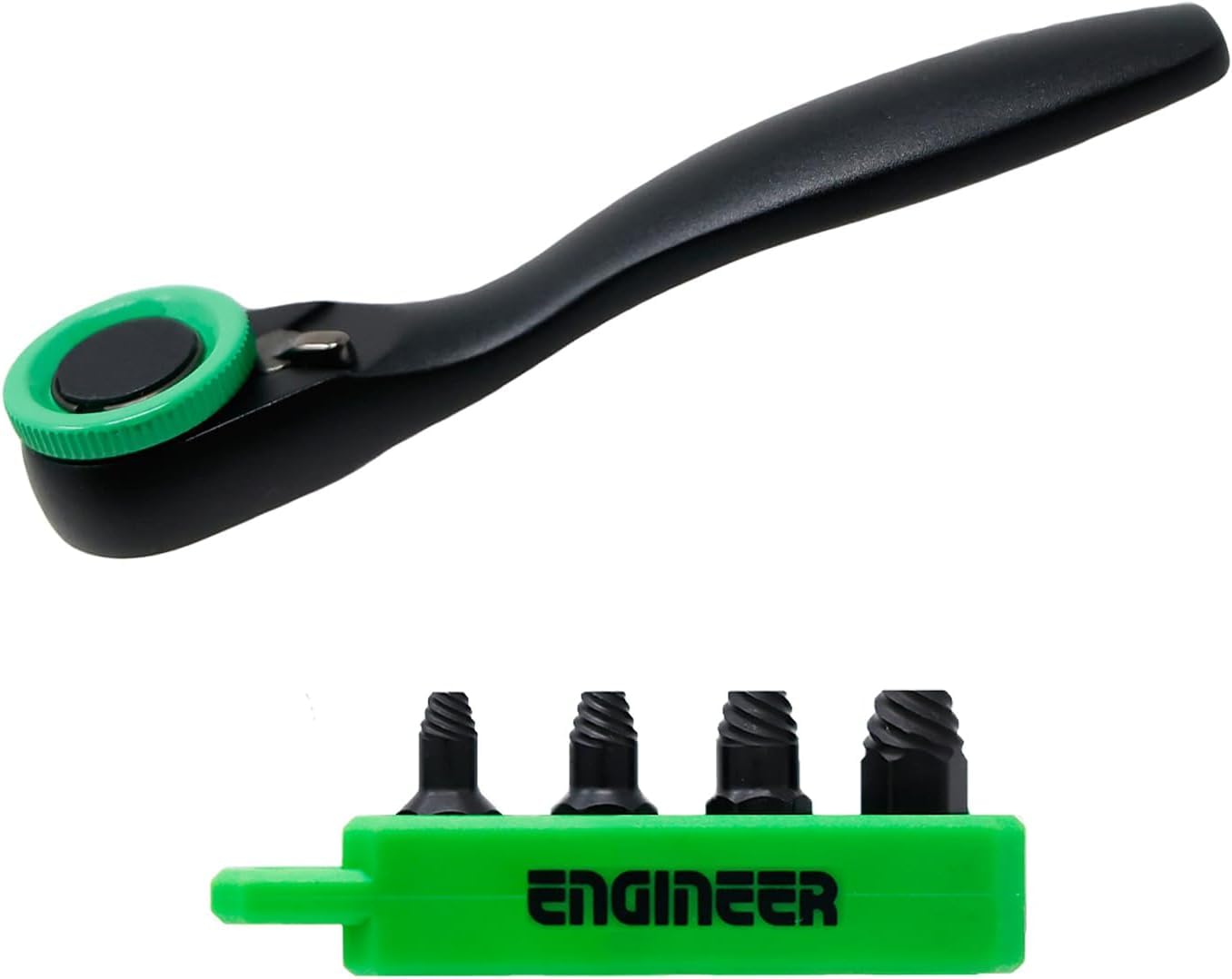 ENGINEER Ratchet Wrench Mini Screw Mole Ultra Short & DZ-376