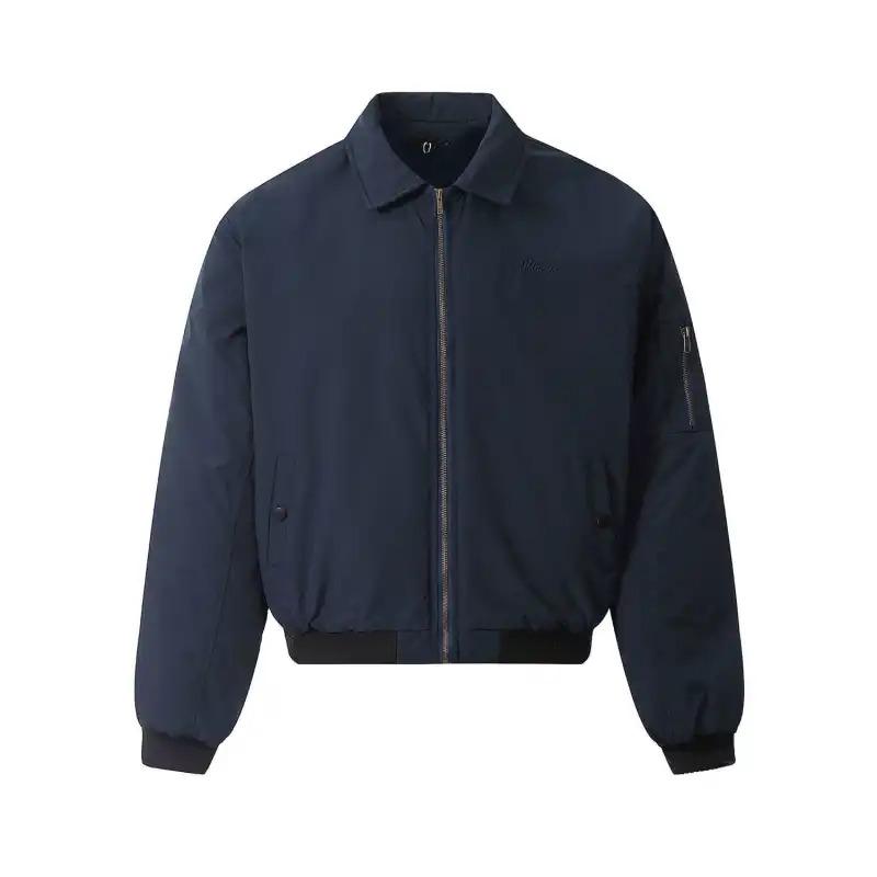 Retro Lente Flight Jacket Premium Revers Eenvoudige Jas Lentejas Heren Kort