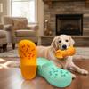 Durable Rubber Slipper Shaped Dog Chew Toy Bite Resistant Molar Cleaner Teeth Training Interactive Indoor Outdoor Play Supplies For Dogs Puppies