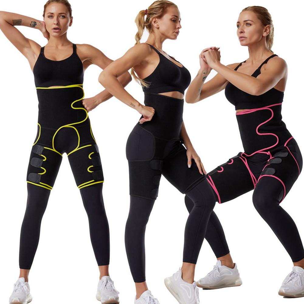 Taillentrainer für Damen, 3-in-1, Taillen- und Oberschenkel-Trimmer, Body Shaper, Gewichtsverlust, Abnehmen, Stützgürtel, Hüftheben, Korsetts, Workout, Fitness