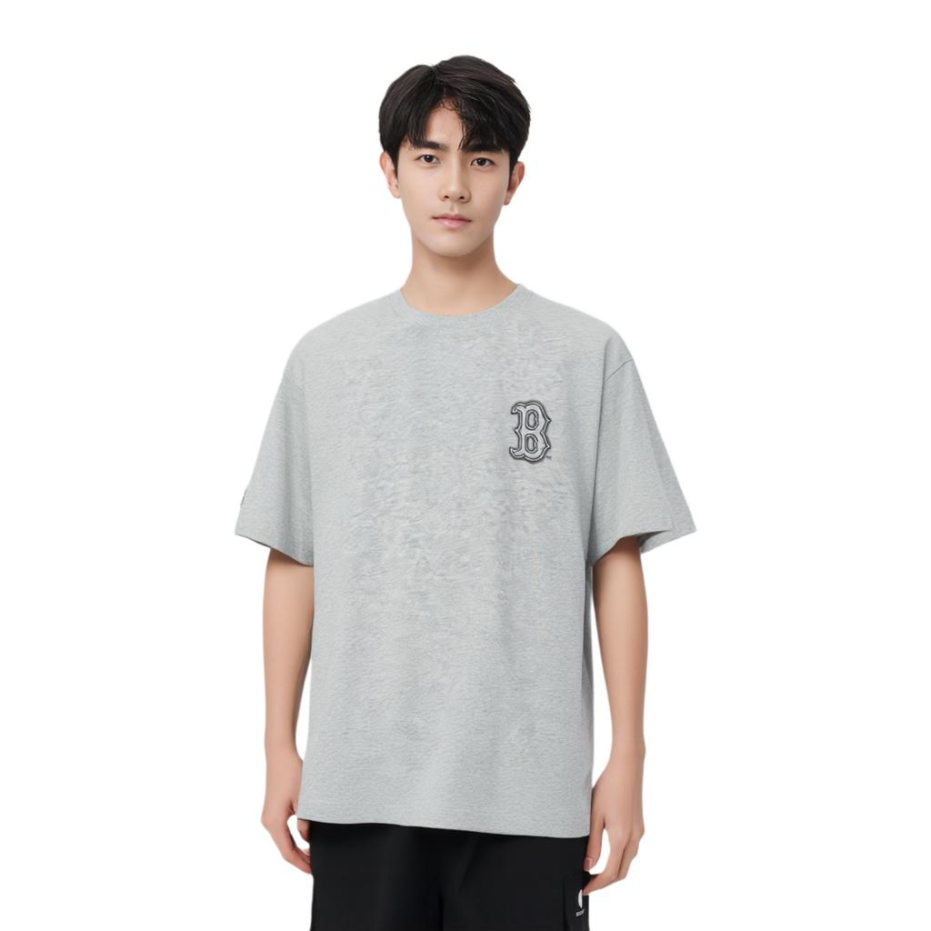 New MLB Boston Red Sox T-Shirt Unisex Gray 3ATSB0353-43MGS