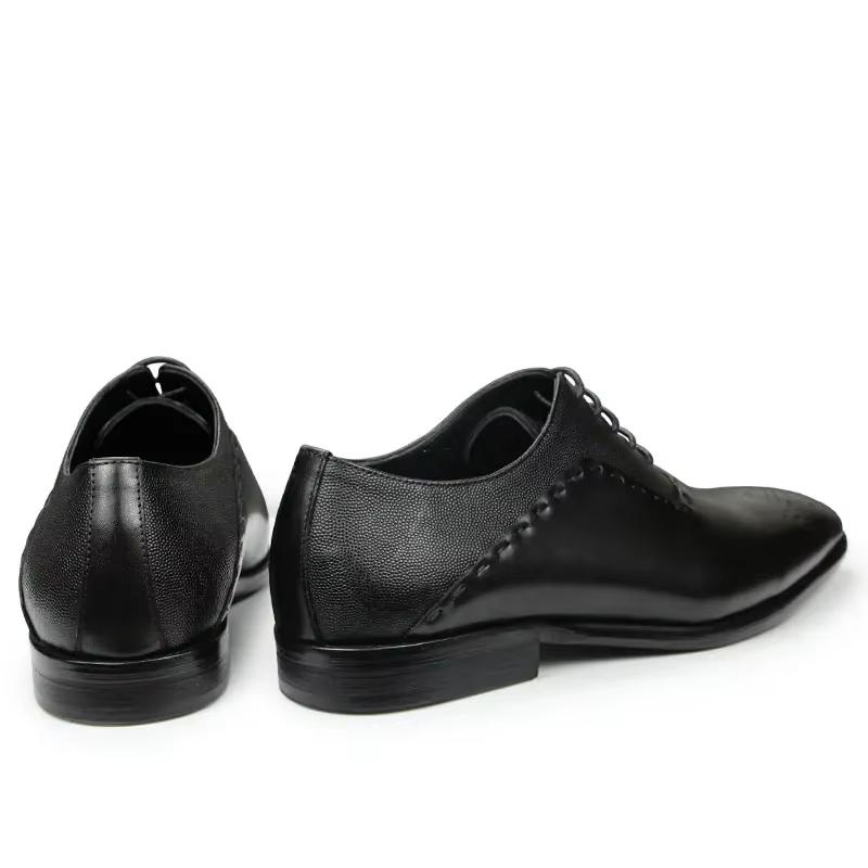 Mode Herren Handbedruckte Leder Oxford Schuhe Klassische Spitzschuhe Business Schuhe für Bankett Büro Mode Business Formelle Schuhe