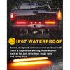 LED Tail Light 9.25in Trailer Turn Signal Rear Lamp Streamer Follow Amber Start Scan Red Brake Stop Reverse Safety Indicator DRL Lights for Pickup