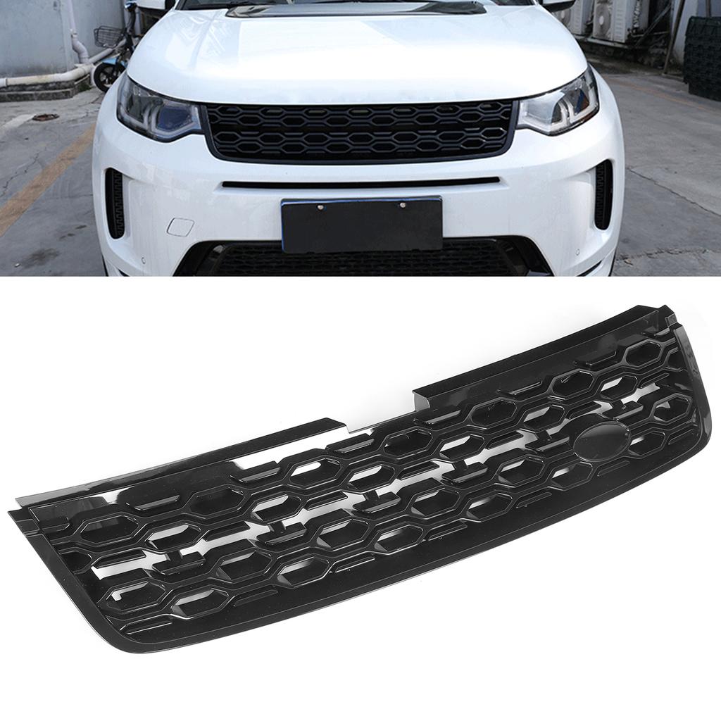 Front Bumper Mesh Grille Honeycomb Grill Piano Black Fit for Land Rover Discovery Sport 2020‑2021
