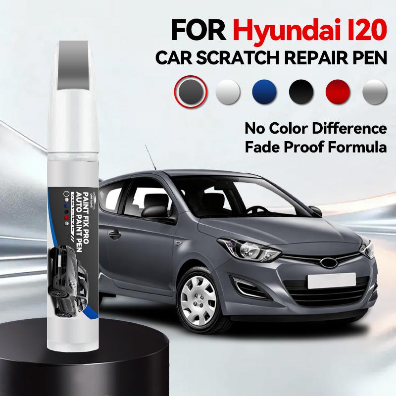 Voor Hyundai I20 Lak Reparatie Pen Bijwerken Krasverwijderaar DIY Auto Accessoires Zwart Wit Blauw Zilver