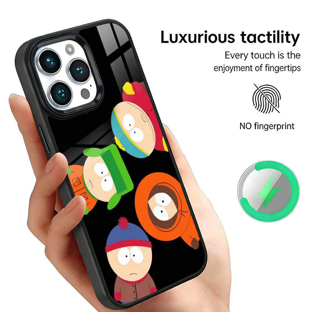 

S-South P-Park Cartoon Phone Case For iPhone17,16,15,14,13,12,11 Plus,Pro Max, New Magnetic Wireless Charging iPhone16PRO