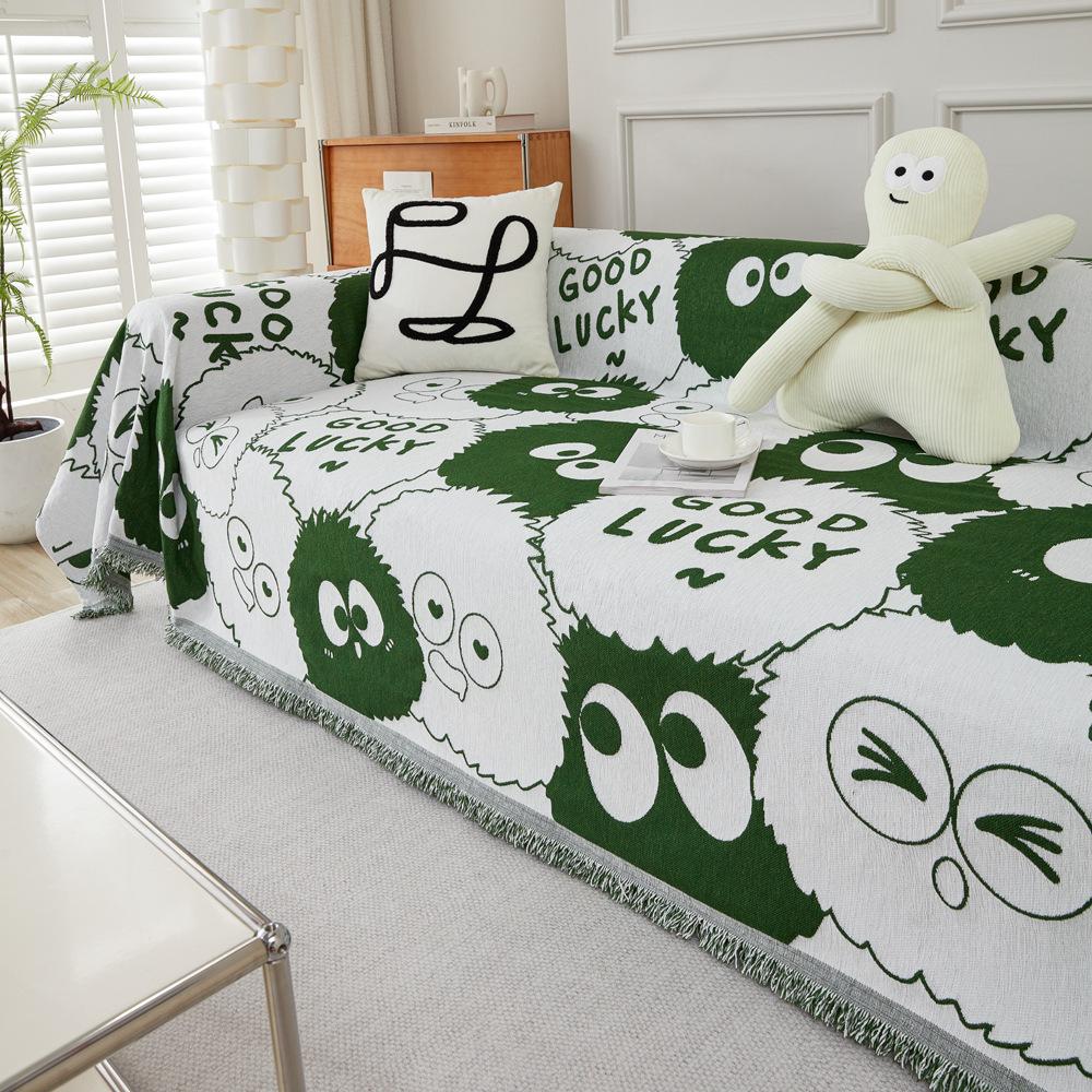 

INS простой мультяшный диван-полотенце синель, не царапающий чехол для дивана, ткань для четырех сезонов, универсальный чехол для дивана, чехол для дивана 180X130