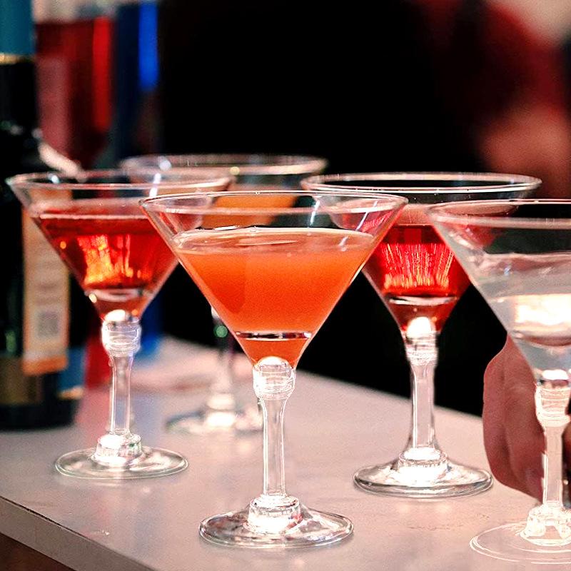 5ks/12ks Tall Mousse Glasses Průhledné sklenice na Martini Letní sklenice Margarita Cocktail Plastové sklenice na víno