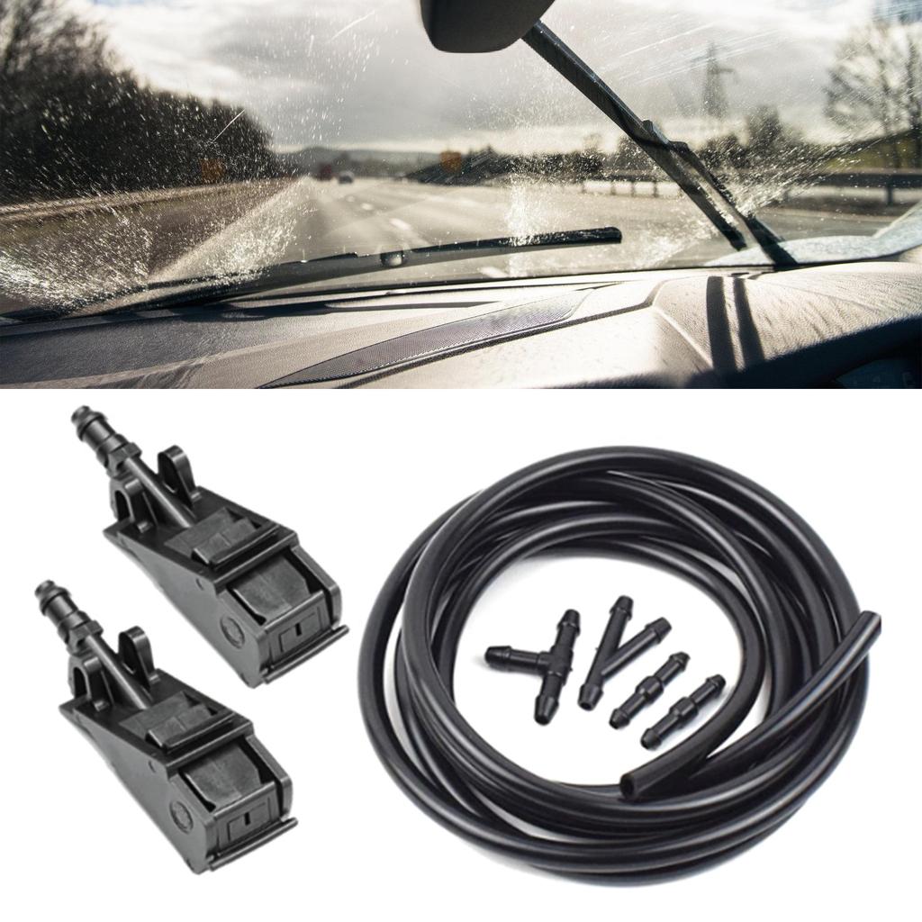 Precise Sprayer Angle Windshield Nozzle Ensures Optimally Cleaning Without Waste for B5 6RD955985 6E0955985A 6E0955985B