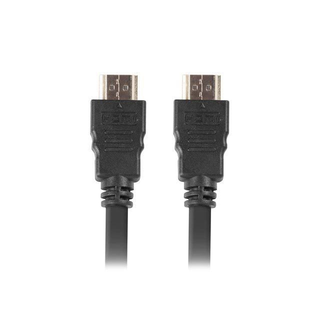 LANBERG HDMI-kabel Hann/Hann-kontakter Oppløsning opptil 3840 x 2160 20 meter - CA-HDMI-10CC-0200-BK