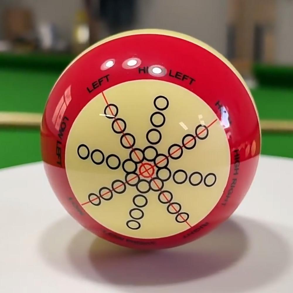 Red White Resin Billiard Training Cue Ball Pool Cue Ball Practice Training Artifact