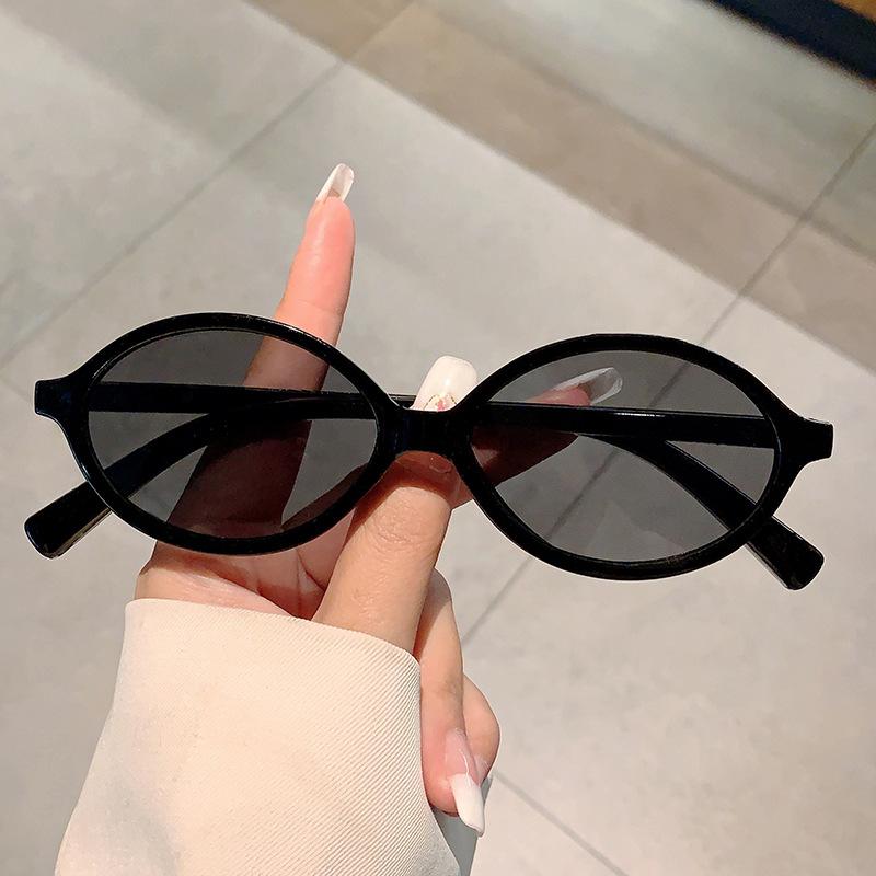 Luxury Brand Designer Oval Small Frame Sunglasses Women Men Fashion Vintage Trend Sun Glasses Punk Hip Hop Shades UV400