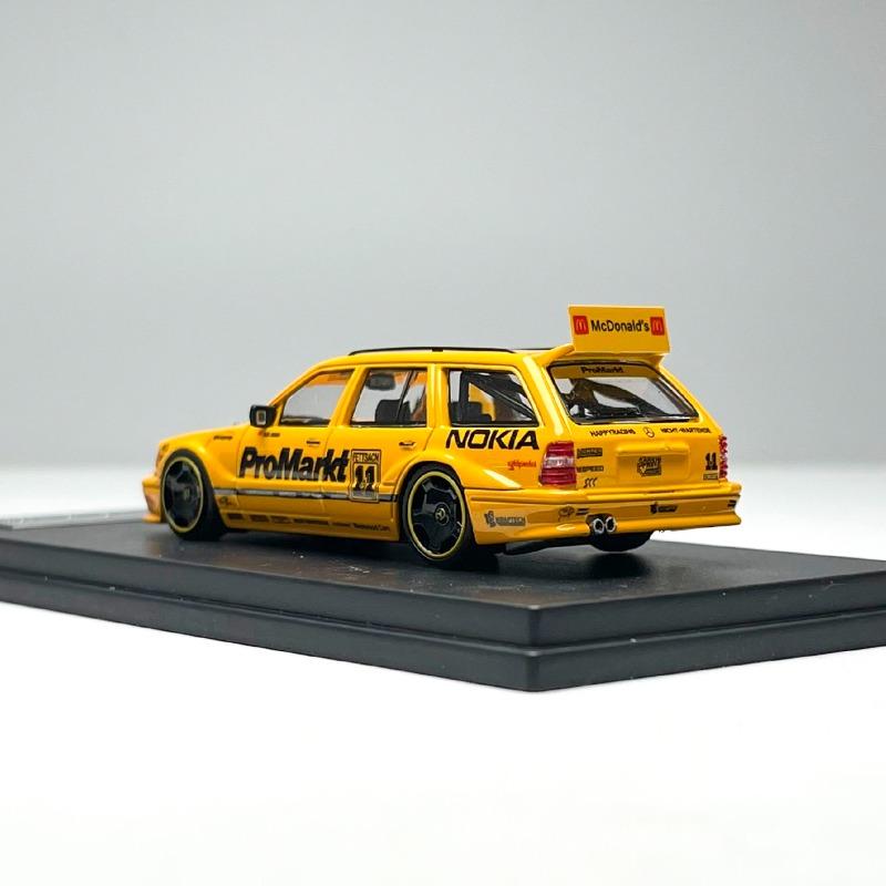 YS Diecast 1/64 Scale Mercedes Benz S124 Car Model Alloy Benz Touring Modified Version Play Vehicles Toys for Boys Original Box