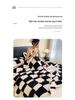 Checkerboard Double-Sided Fleece Blanket for Car, Sofa, Camping – Autumn/Winter Thickened