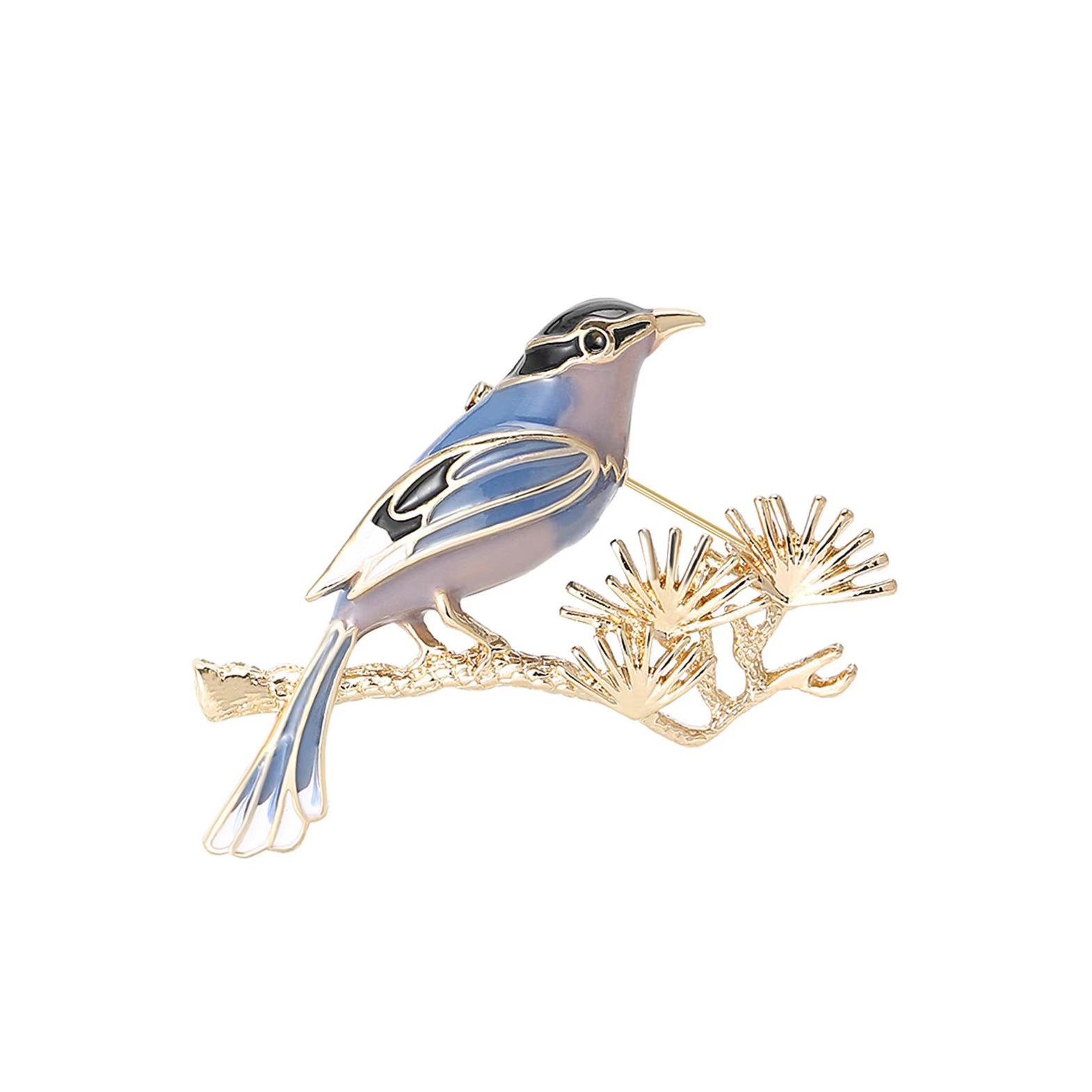 

Брошь в виде сороки в китайском стиле с каплями масла для женщин, дизайн ниши, ощущение счастья на ветке, корсаж, антибликовый булавка, аксессуары для костюма