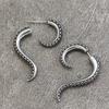 Popular Gothic Octopus Earrings False Spiral Cone Punk Ladies Alloy Earrings