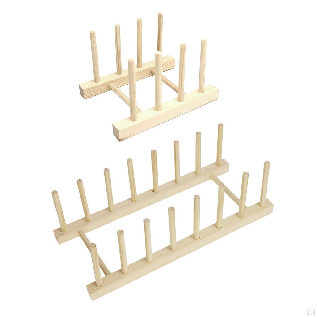 Wooden 8/16 Peg Spool Holder Sewing Thread /Storage Stand