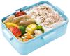 Skater Women's Bento Box, 650ml, 4-Point Lock, Dishwasher Safe, Leak-Resistant, Made In Japan, Pokemon Cafe Art Design, YZFL7AG-A