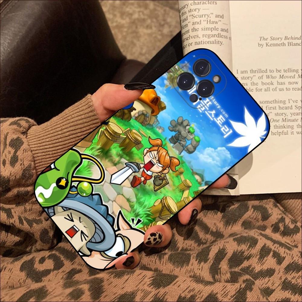 Game MapleStory Phone Case For iPhone 15 14 11 12 13 Mini Pro XS Max Cover 6 7 8 Plus X XR SE 2020 Funda Shell