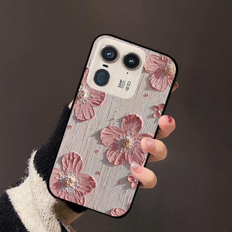 For Motorola Edge 50 Ultra Cover Flower TPU Silicon Back Soft Case Funda For Moto Edge 50 Fusion Edge50 Pro ultra Bumper Coque